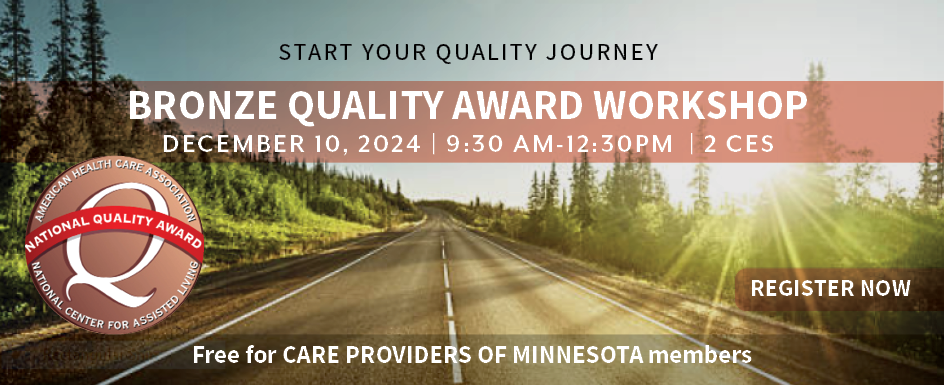 Bronze quality award workshop